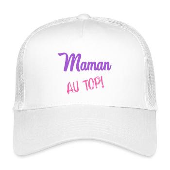 HAPPY MOTHER'S DAY. MOM. MOTHER'S DAY - Kids’ Trucker Cap - white - Front