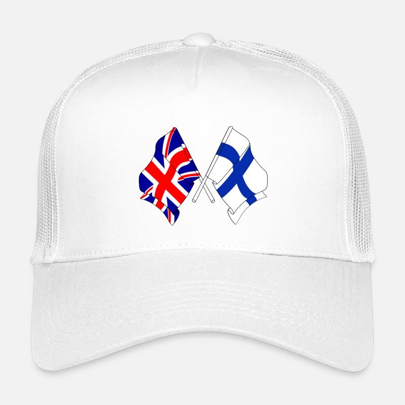 Drapeau Angleterre, drapeau Finlande Casquette trucker enfant