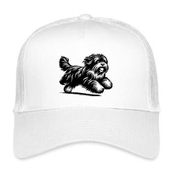 Terrier tibétain - Casquette trucker enfant - blanc - Devant