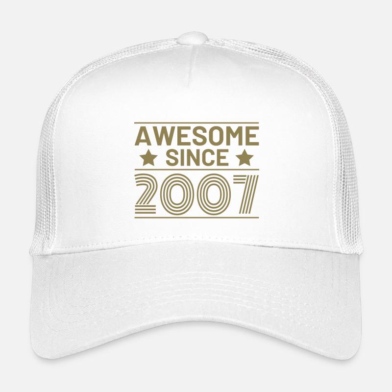 Geburtstag Retro Awesome seit 2007 Kinder Trucker-Cap