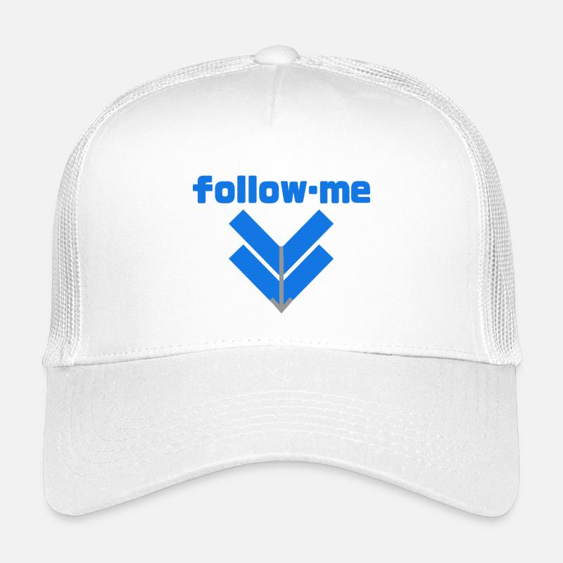 Follow me - Kinder Trucker-Cap - Weiß