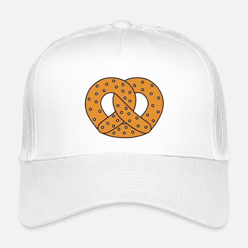 Pretzel with Sesame Seeds Illustration Kids’ Trucker Cap
