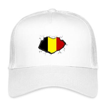Belgium Flag - Kids’ Trucker Cap - white - Front