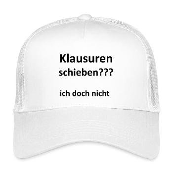 Unispruch "Klausuren schieben" Geschenk, Studenten - Kinder Trucker-Cap - Weiß - Vorne