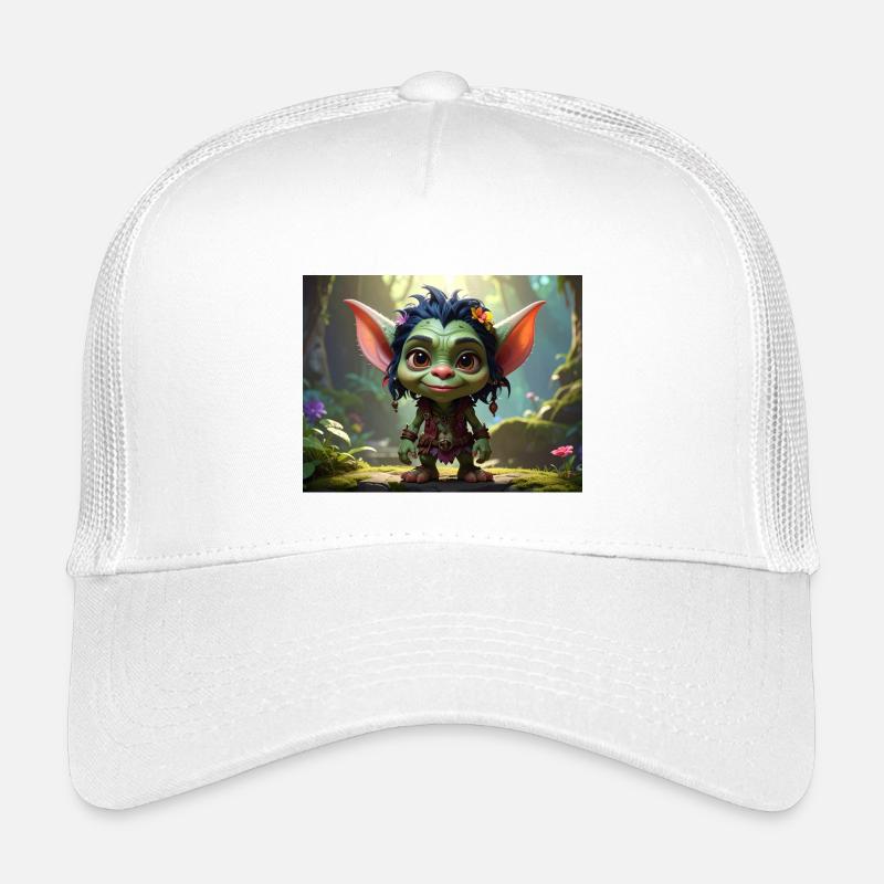 Green Forest Goblin Character Kids’ Trucker Cap