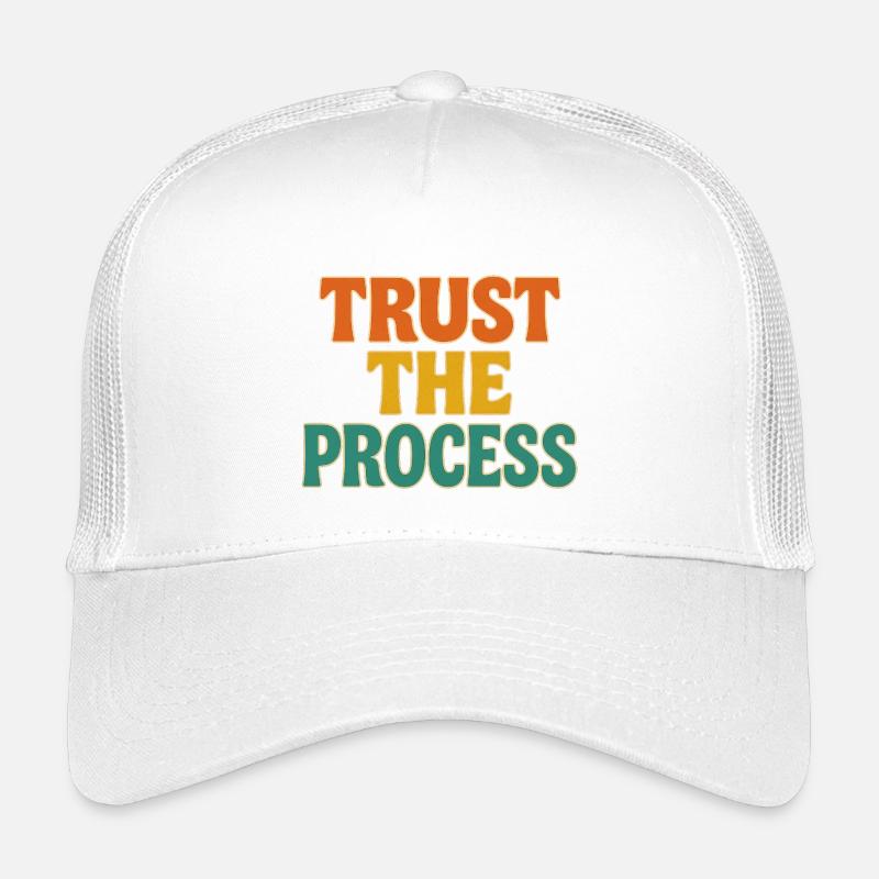 Trust the process - Kids’ Trucker Cap - white