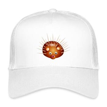 Niedlicher Kastanien-Igel – Kindheit & Bastelspaß - Kinder Trucker-Cap - Weiß - Vorne