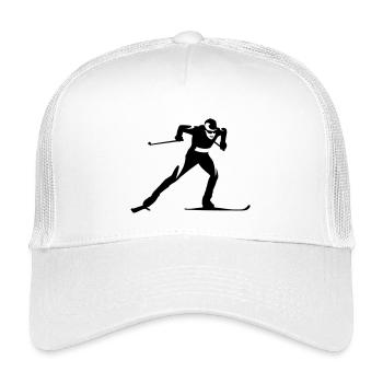 Cross-country skiing - Kids’ Trucker Cap - white - Front