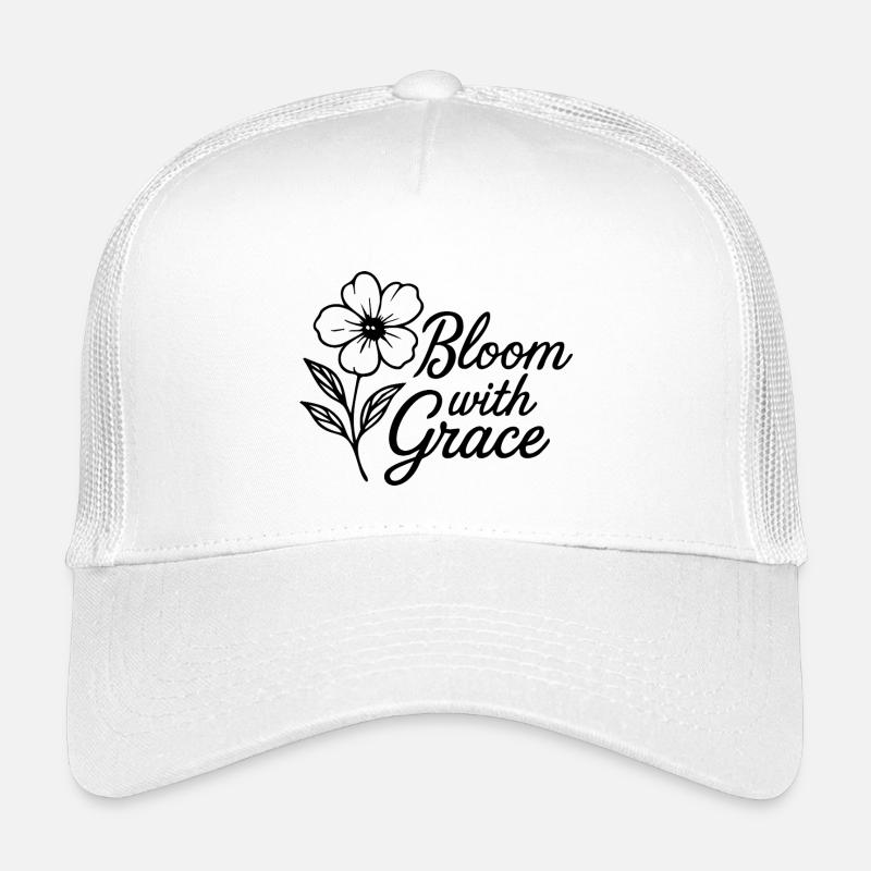 Bloom with Grace - Kinder Trucker-Cap - Weiß