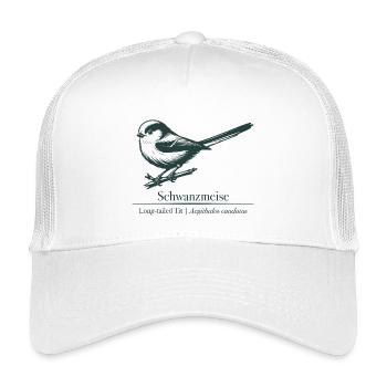 Silhouette à longue queue | Ornithologie | Dessin - Casquette trucker enfant - blanc - Devant