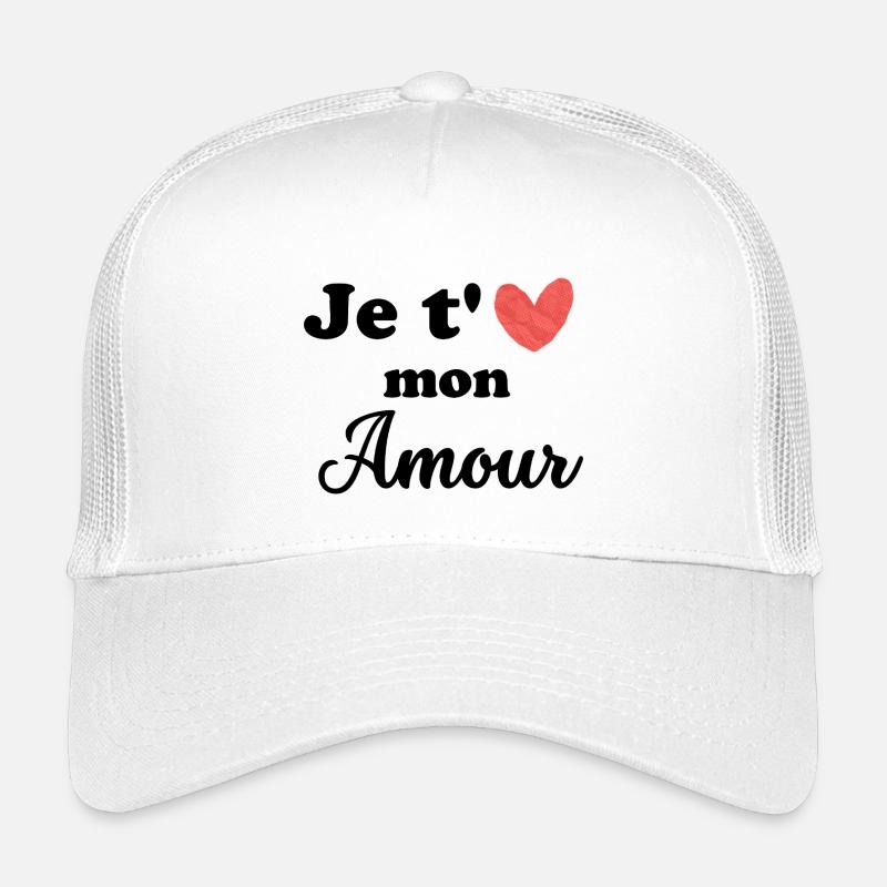 Saint Valentin je t'aime mon amour  Casquette trucker enfant