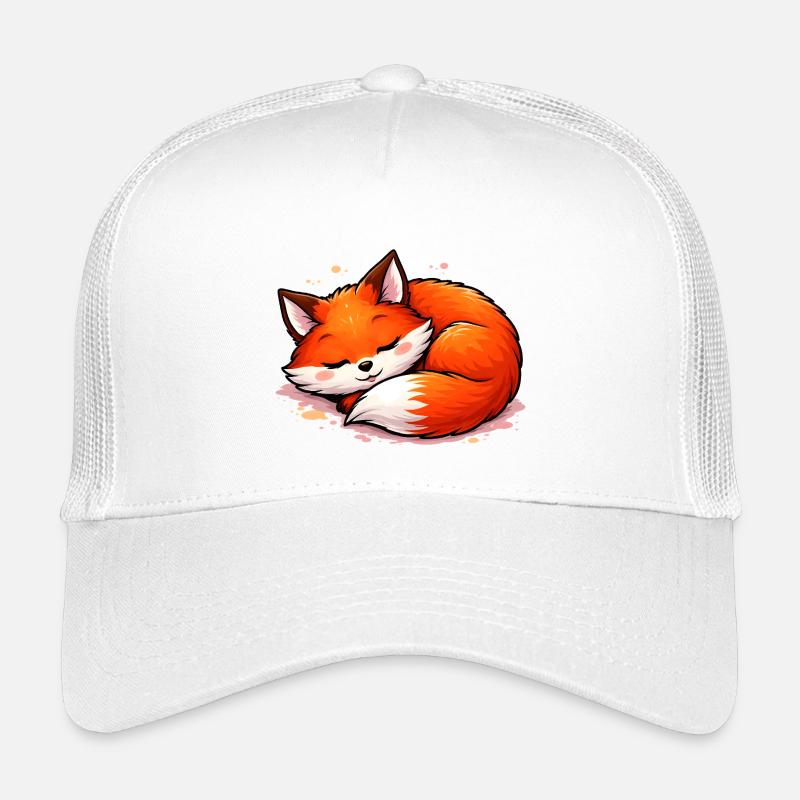 Renard endormi – Motif d’animal mignon Casquette trucker enfant