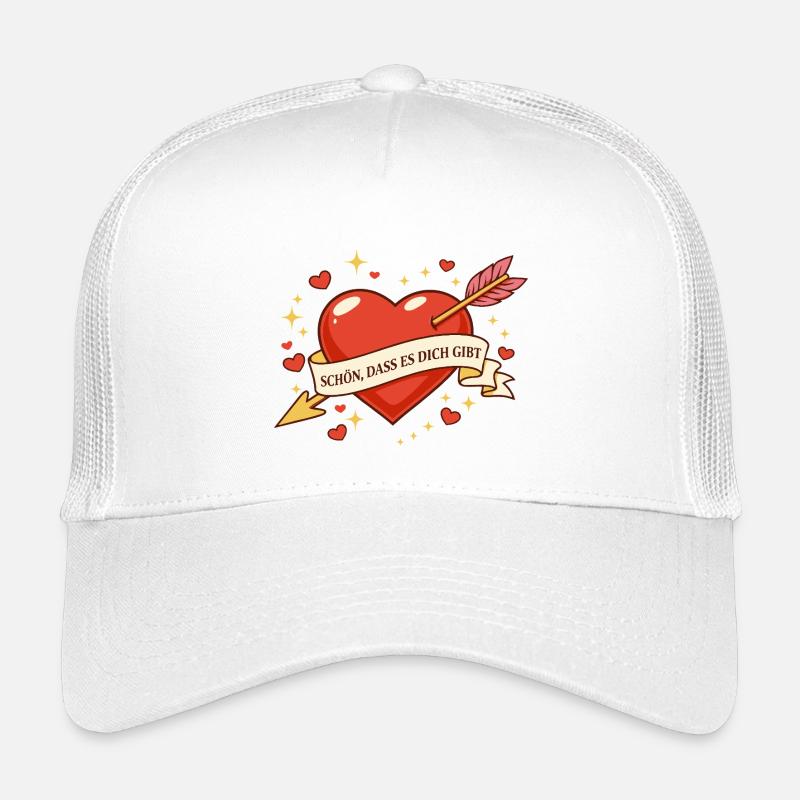 Cœur avec bannière : C’est agréable que tu existes Casquette trucker enfant