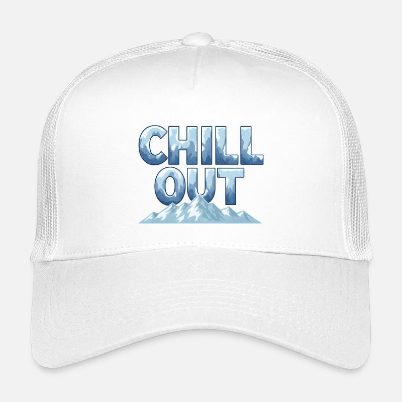 Chill Out Berge Winter Outdoor Design Kinder Trucker-Cap