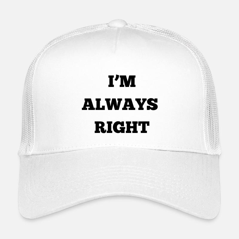 IM ALWAYS RIGHT Casquette trucker enfant
