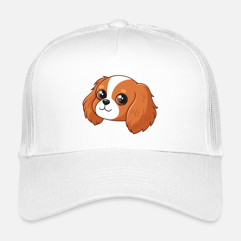 Tête de chiot cavalier cartoon adorable Casquette trucker enfant