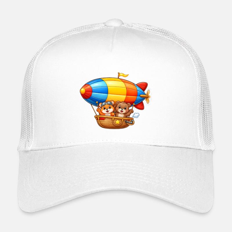 Zeppelin Animal Motif dirigeable de dessin animé Casquette trucker enfant