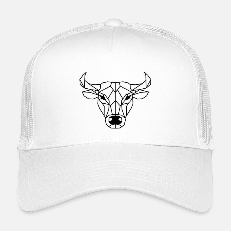 Polygone de bœuf - Casquette trucker enfant - blanc