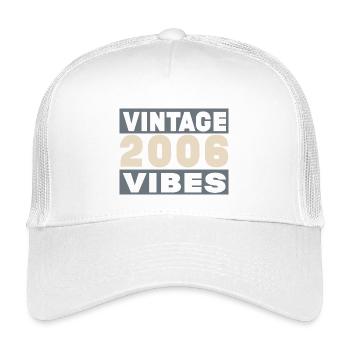 anniversaire 2006 - 20 ans - Casquette trucker enfant - blanc - Devant