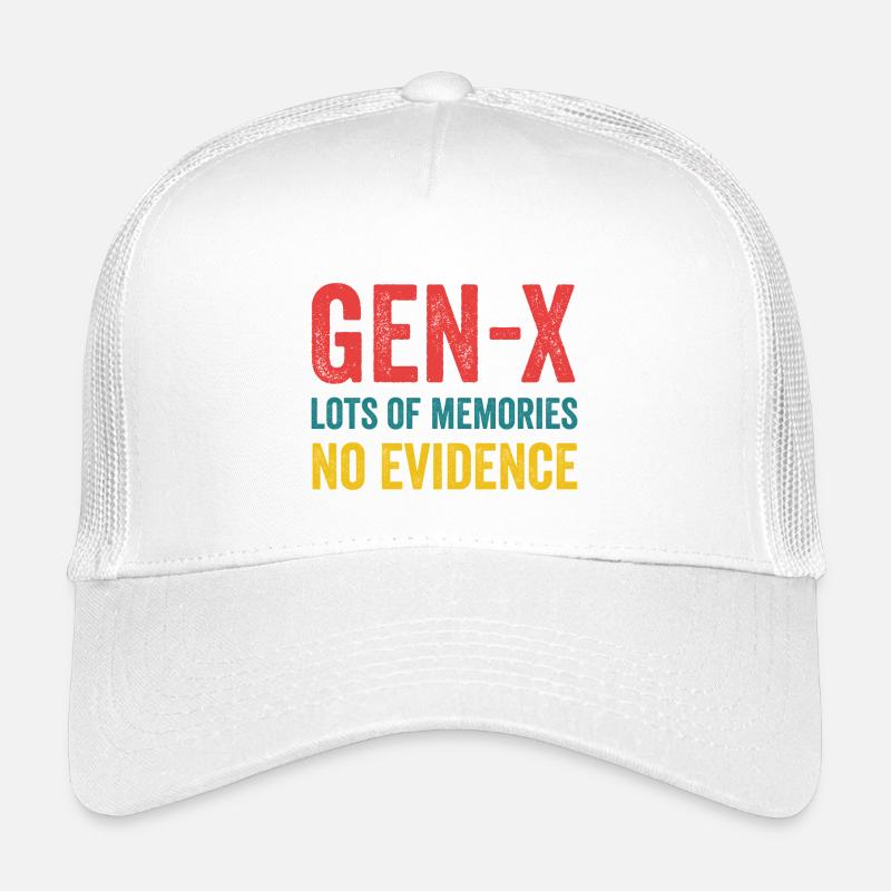 Génération X - beaucoup de souvenirs. Aucune preuve. Casquette trucker enfant