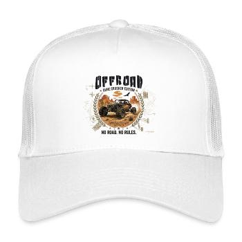 Offroad Desert Adventure No Road No Rules - Kids’ Trucker Cap - white - Front