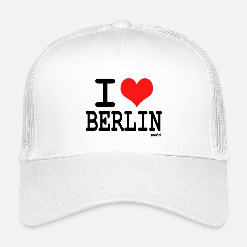 i love berlin - Kinder Trucker-Cap - Weiß