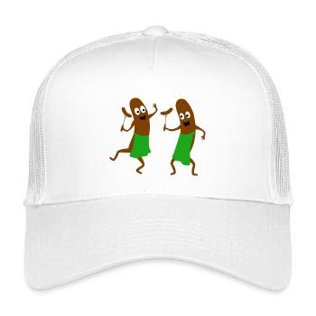 würstchen speise grillen - Kinder Trucker-Cap - Weiß - Vorne