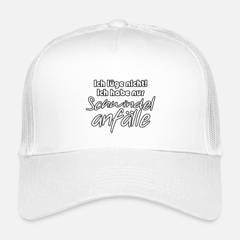 Schwindelanfälle - Lügner Spruch Geschenk - Kinder Trucker-Cap - Weiß