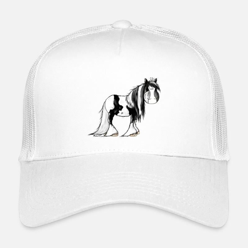 Irish Tinker Pferd - Pinto - Kinder Trucker-Cap - Weiß