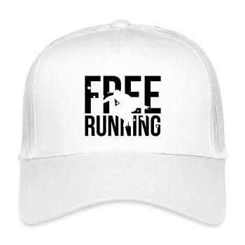 free running - Kids’ Trucker Cap - white - Front
