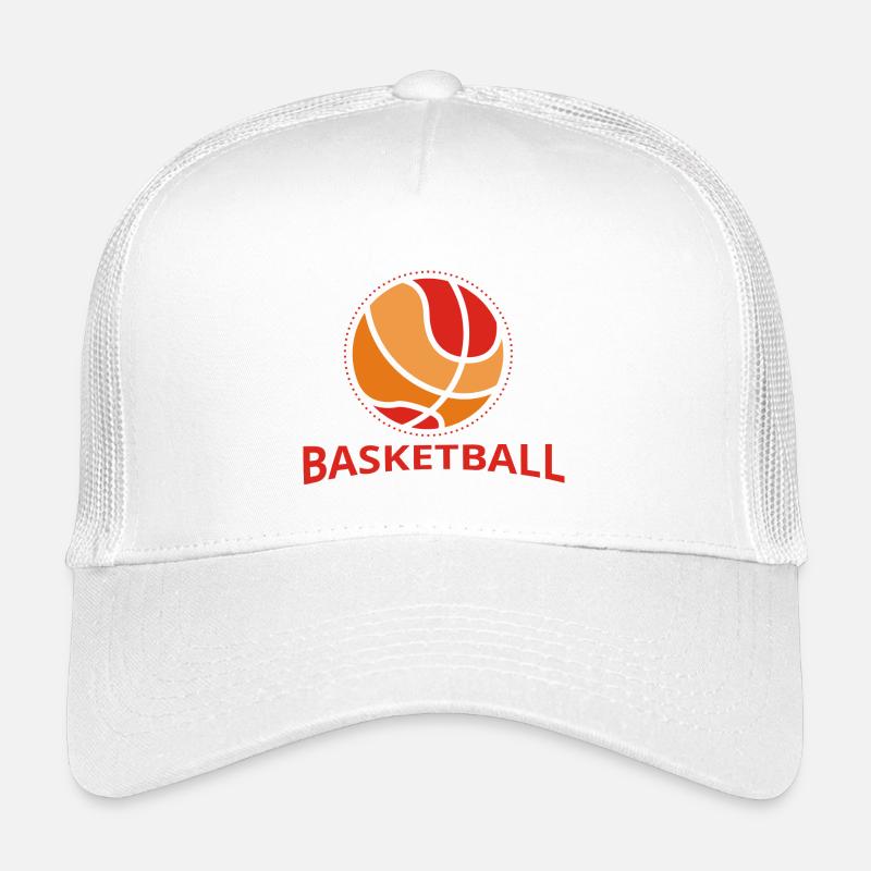 Basketball Retro Design - Kinder Trucker-Cap - Weiß