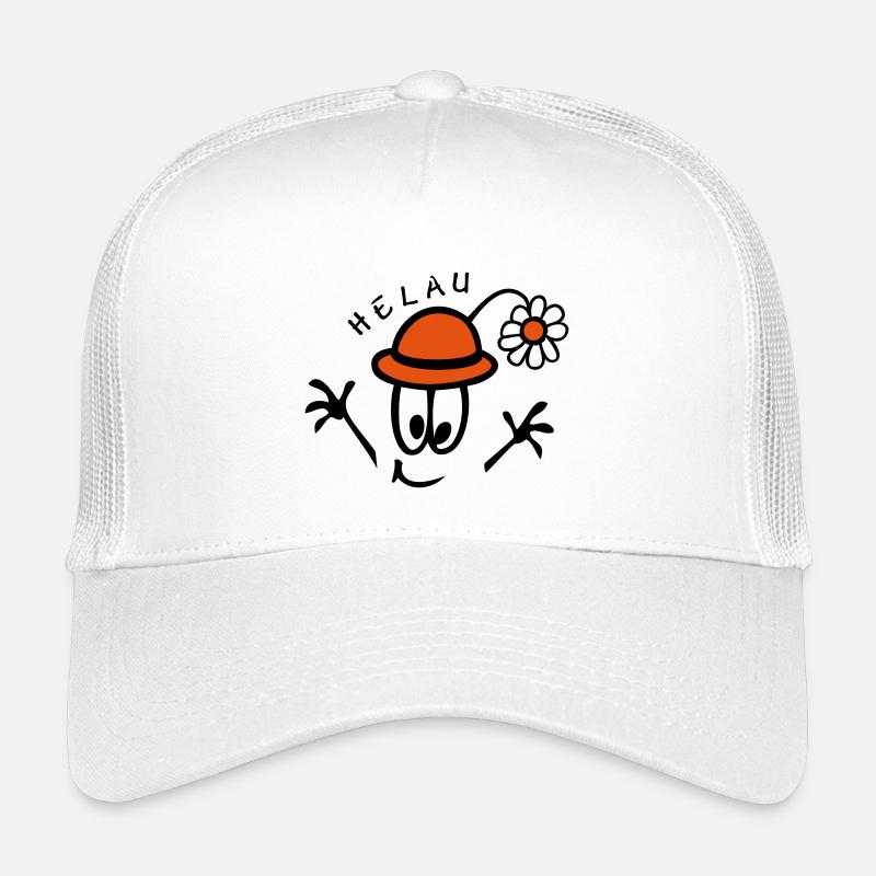 Karneval Helau, Fasching - Kinder Trucker-Cap - Weiß