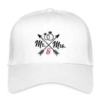 Mr. And Mrs. - Kids’ Trucker Cap - white - Front