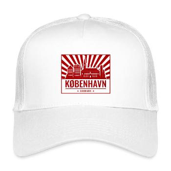 Copenhagen Skyline - Kids’ Trucker Cap - white - Front