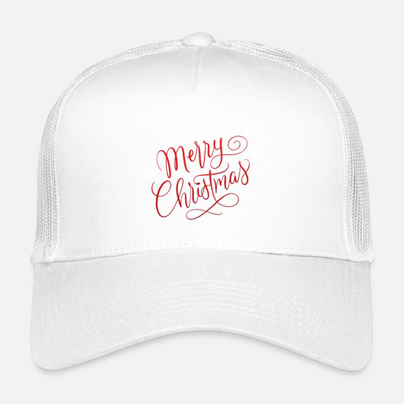 Merry Christmas with snowflakes Kids’ Trucker Cap