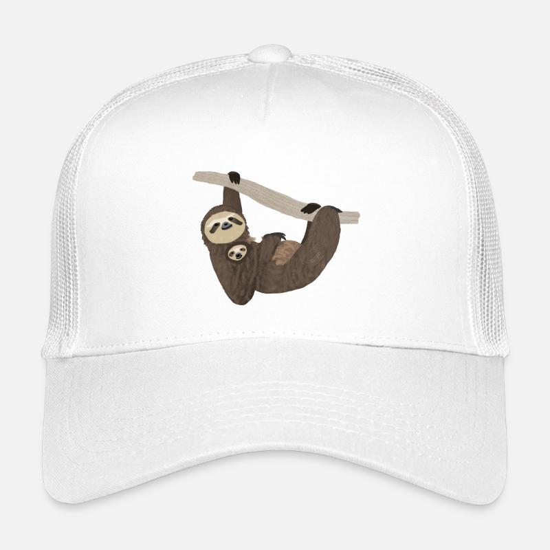 Sloth with baby, hand drawing Kids’ Trucker Cap