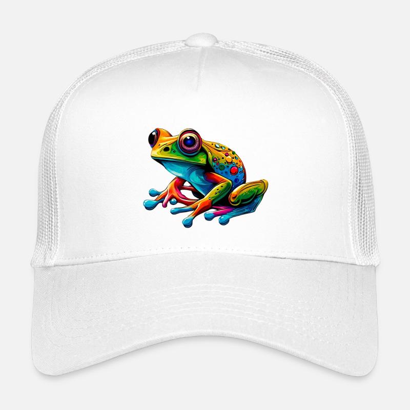 Frosch - Kinder Trucker-Cap - Weiß