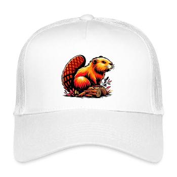 Castor - Casquette trucker enfant - blanc - Devant
