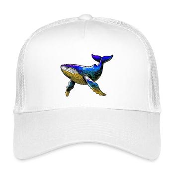 Wal - Kinder Trucker-Cap - Weiß - Vorne
