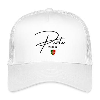 J’adore Porto, je me souviens de Porto - Casquette trucker enfant - blanc - Devant
