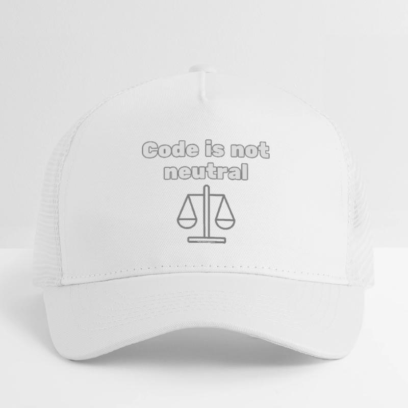 Le code n’st pas neutre Énoncé d’éthique du codeur Casquette trucker enfant