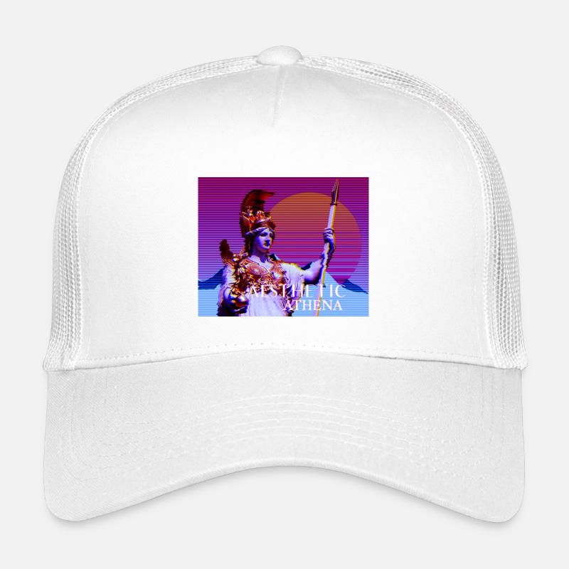 Abstrakte stilisierte Göttin Athene - Kinder Trucker-Cap - Weiß
