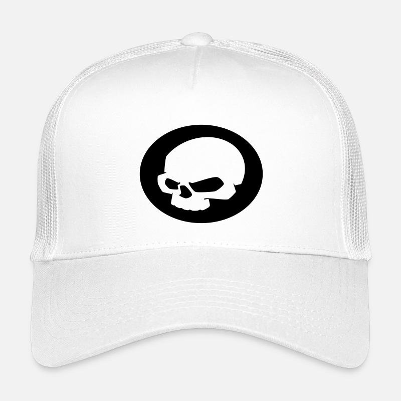 SKULL - Kinder Trucker-Cap - Weiß