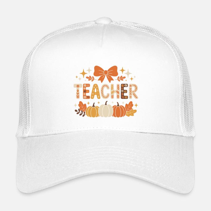 Herbst Lehrer Kinder Trucker-Cap