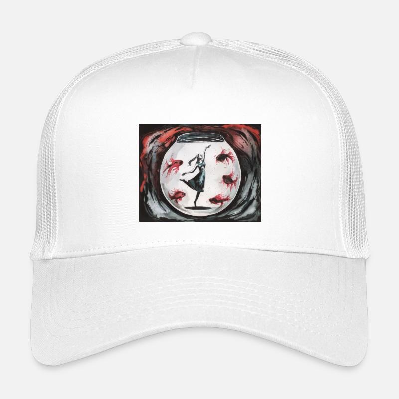 Danse dans une boule de verre : Filles et poissons rouges Casquette trucker enfant