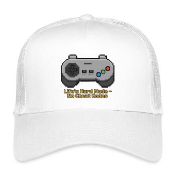 Der harte Modus des Lebens ohne Cheat-Codes - Kinder Trucker-Cap - Weiß - Vorne