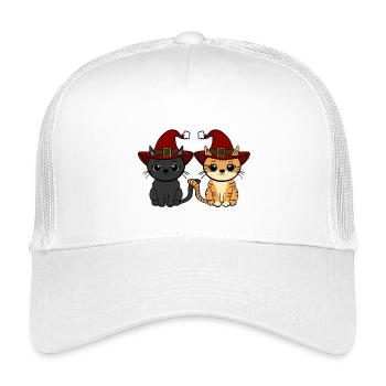 Chats Noël - Casquette trucker enfant - blanc - Devant