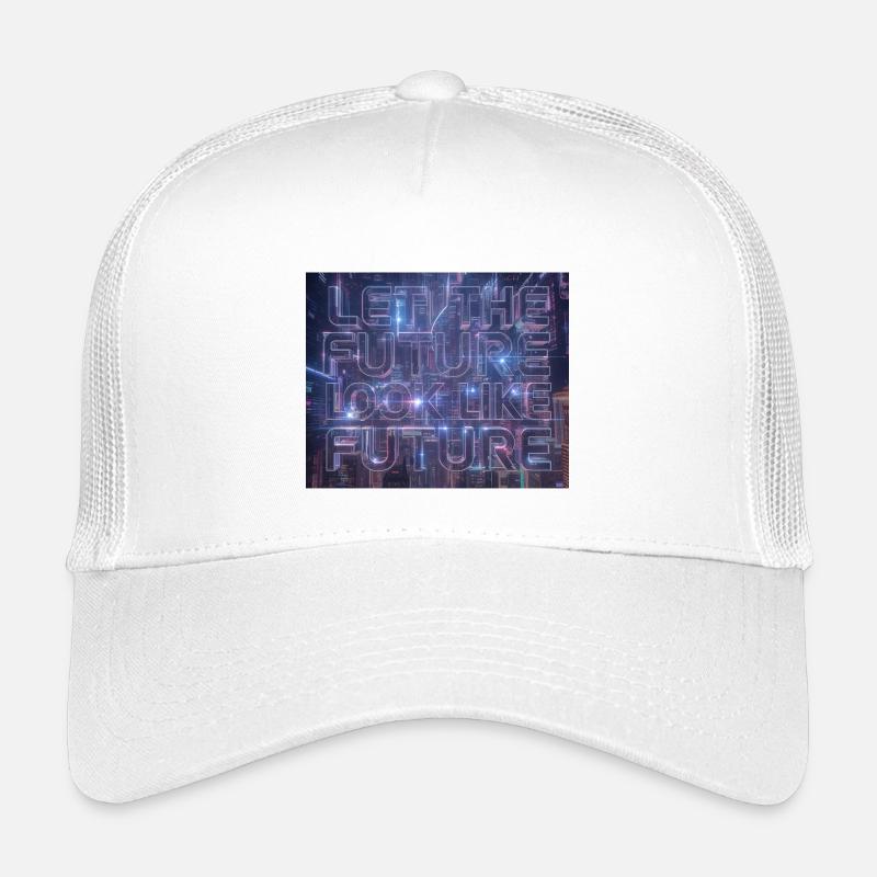 Neon Future Typography Kids’ Trucker Cap
