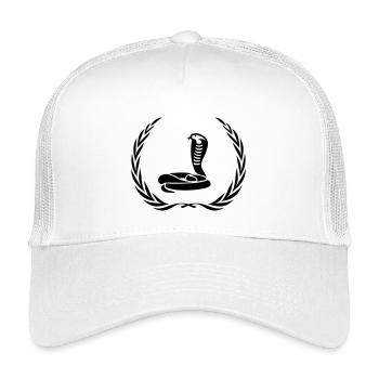 Couronne de serpent cobra - Casquette trucker enfant - blanc - Devant