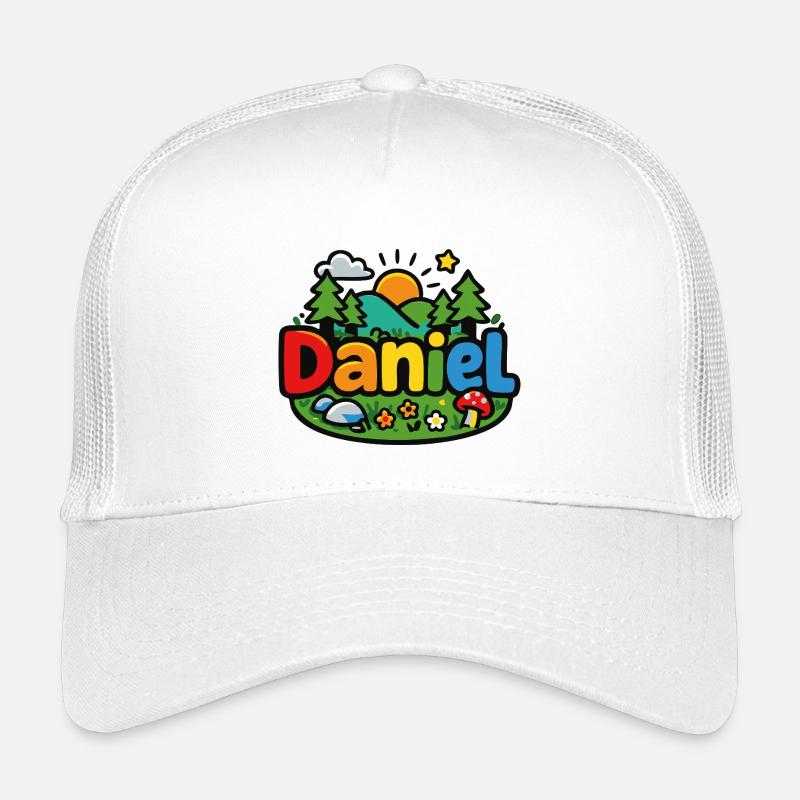Daniel - Kinder Trucker-Cap - Weiß